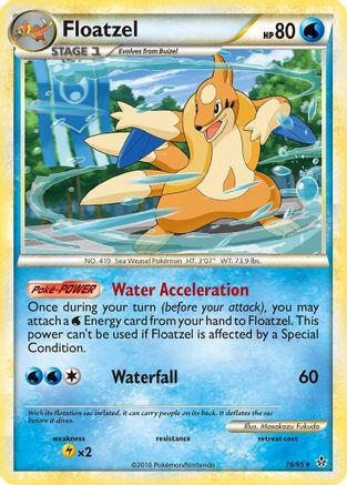Floatzel 016  Unleashed - Rare