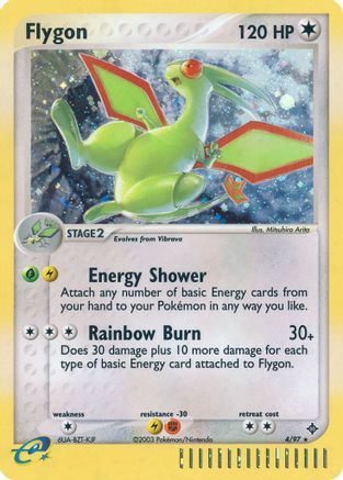 Flygon 004/097  - Holofoil Dragon - Holo Rare