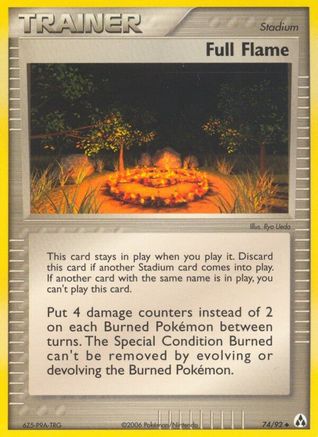 Full Flame 074  - Reverse Holofoil Legend Maker - Uncommon