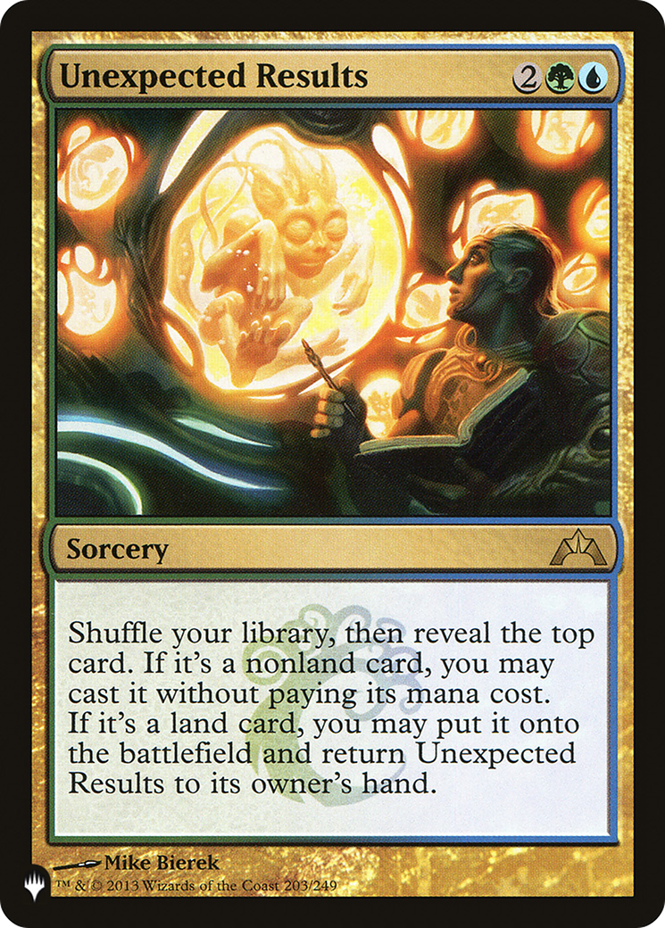 Unexpected Results (LIST-203/249) - The List