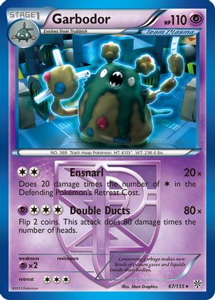 Garbodor (Team Plasma) (67) 067  Plasma Storm - Rare