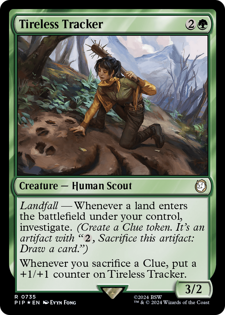 Tireless Tracker (Surge Foil) (PIP-735) - Fallout Foil