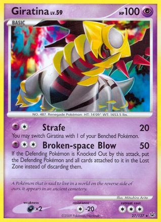 Giratina (27) 027  - Reverse Holofoil Platinum - Rare