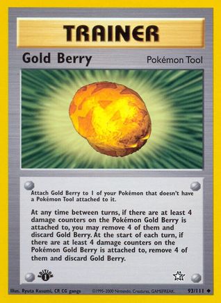 Gold Berry 093/111  - 1st Edition Neo Genesis - Uncommon