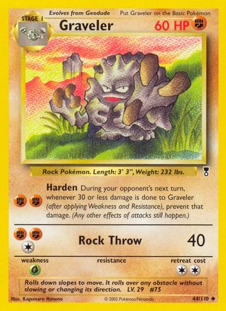 Graveler 044  - Reverse Holofoil Legendary Collection - Uncommon