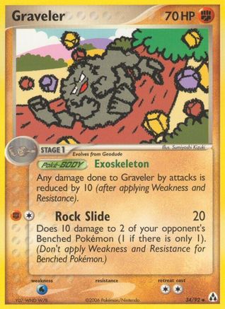 Graveler 034/92  Legend Maker - Uncommon