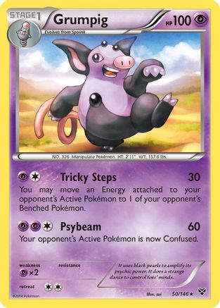 Grumpig 050  XY Base Set - Rare