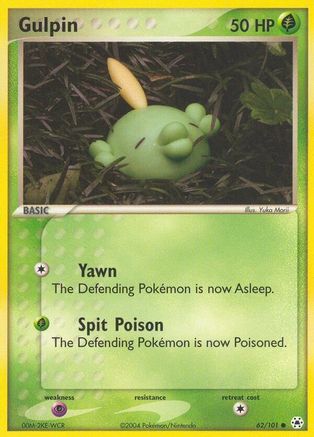 Gulpin 062/101  - Reverse Holofoil Hidden Legends - Common