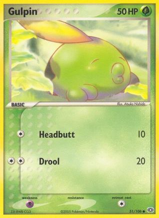 Gulpin 051  Emerald - Common