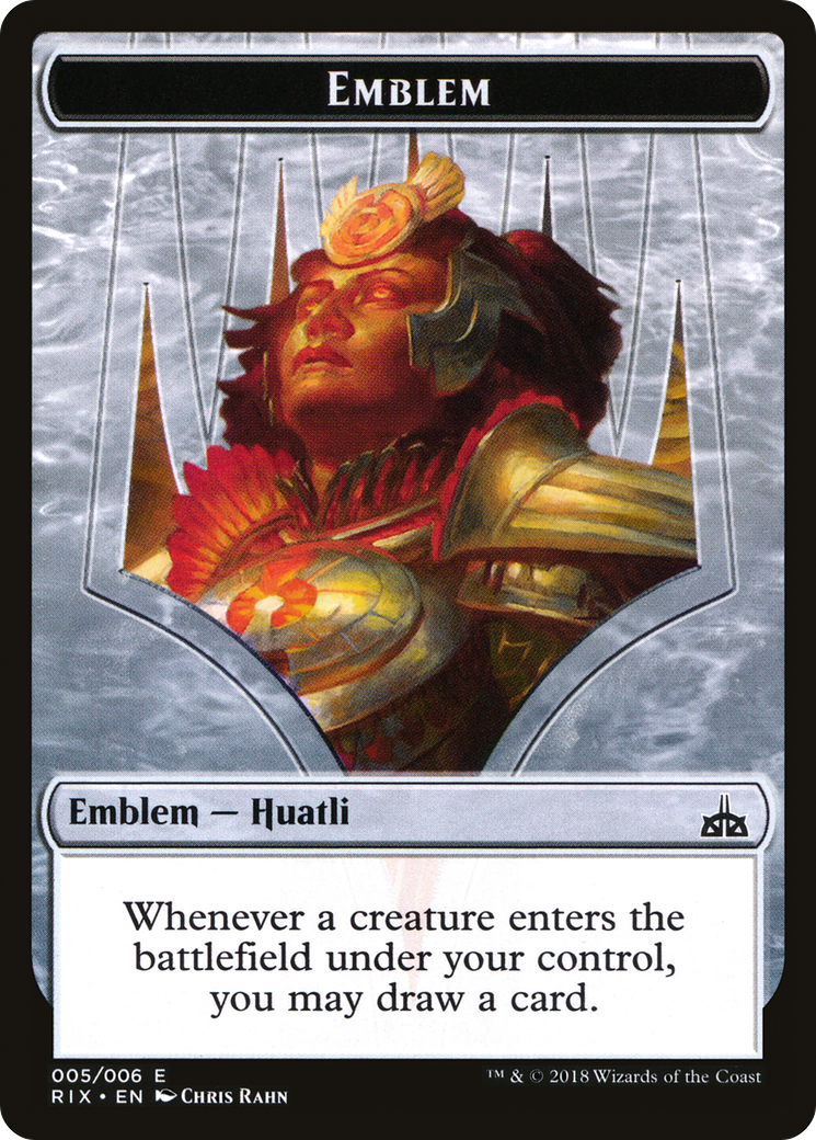 Emblem - Huatli, Radiant Champion [RIX - 5]