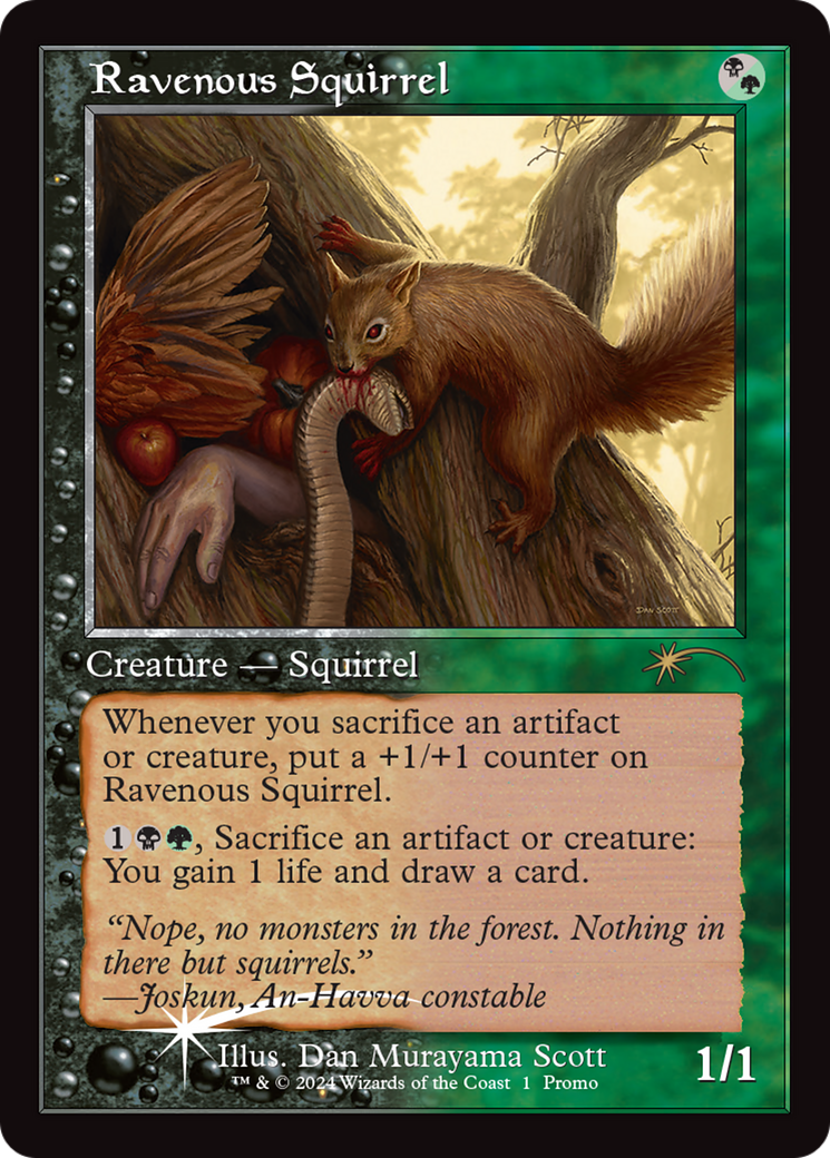 Ravenous Squirrel (Retro Frame) [OHP - 1]