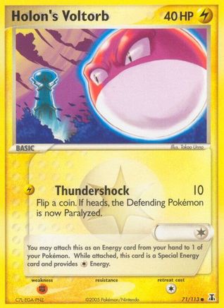 Holon's Voltorb 071/113  - Reverse Holofoil Delta Species - Common