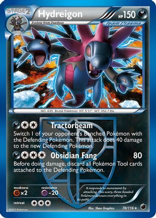 Hydreigon (Team Plasma) 078/116  - Reverse Holofoil Plasma Freeze - Holo Rare