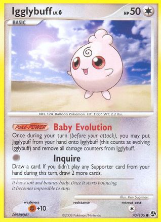 Igglybuff 070  - Reverse Holofoil Great Encounters - Common