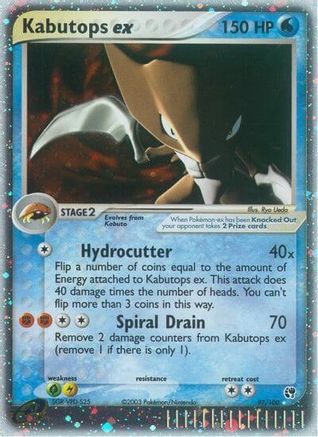 Kabutops ex 097  - Holofoil Sandstorm - Ultra Rare