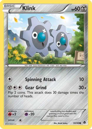 Klink 074  - Reverse Holofoil Emerging Powers - Common