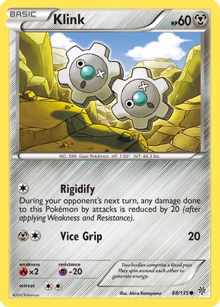 Klink 088  - Reverse Holofoil Plasma Storm - Common