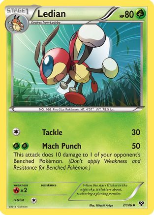 Ledian 007  XY Base Set - Uncommon