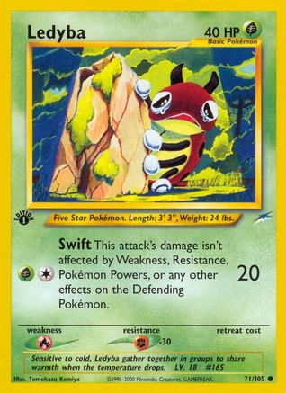 Ledyba 071/105  - 1st Edition Neo Destiny - Common