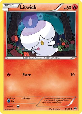 Litwick 018  - Reverse Holofoil Next Destinies - Common