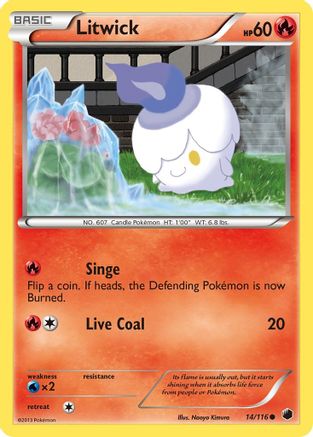 Litwick 014  - Reverse Holofoil Plasma Freeze - Common