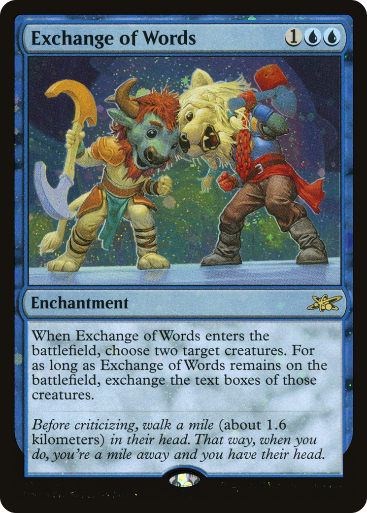 Exchange of Words (Galaxy Foil) [UNF - 331]