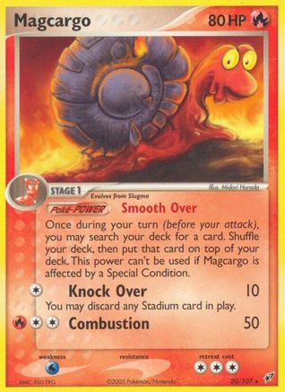 Magcargo 020/107  - Reverse Holofoil Deoxys - Rare