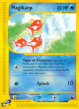 Magikarp 075  - Reverse Holofoil Skyridge - Common