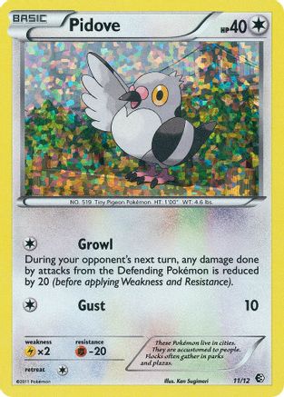 Pidove 011/12  - Holofoil McDonalds Promos 2011 - Promo