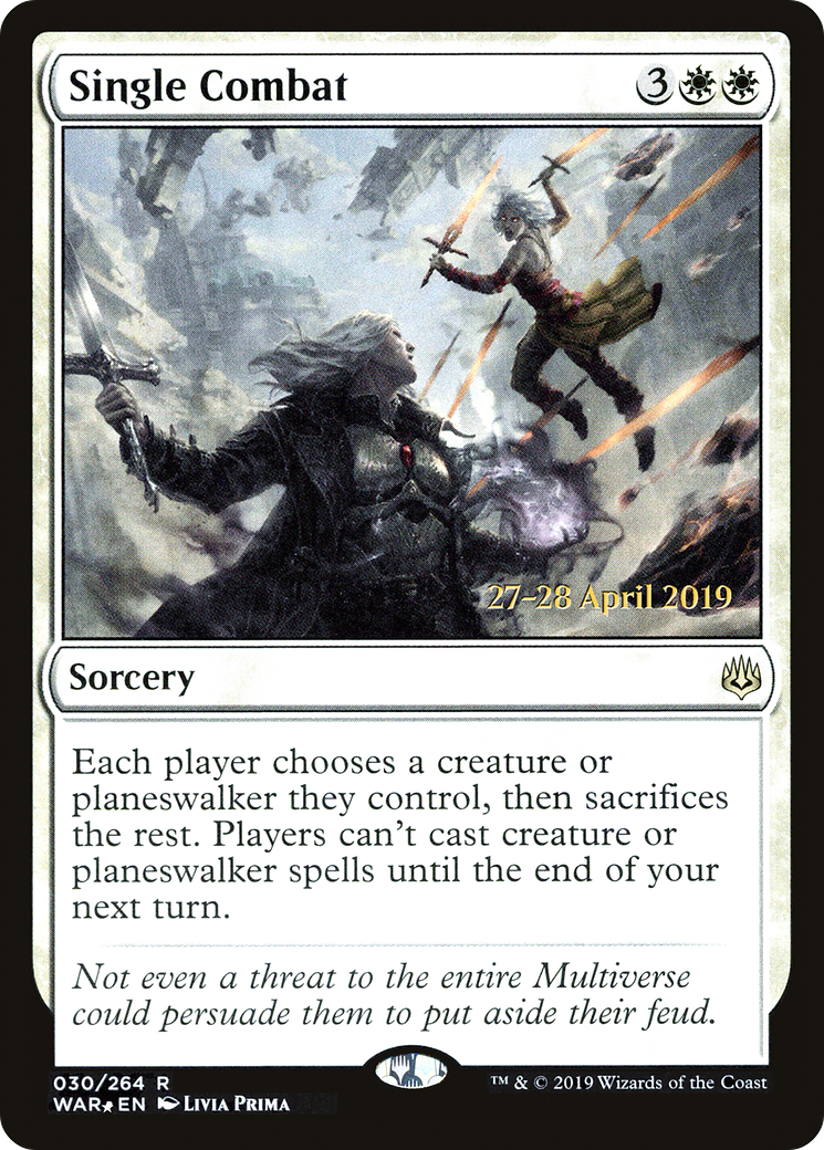 Single Combat [PRE - 30]
