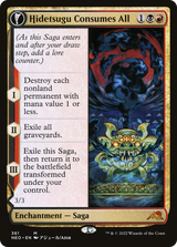 Hidetsugu Consumes All (Showcase) (NEO-361) - Kamigawa: Neon Dynasty: (Showcase, fandfc) Foil