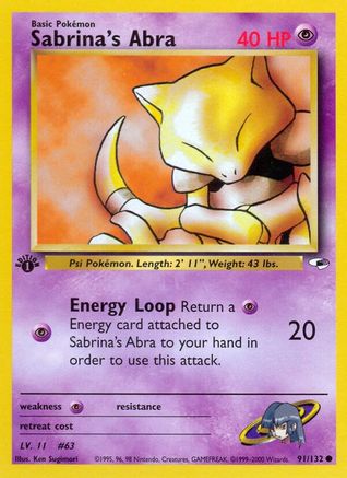 Sabrina's Abra [G1 - 091/132]
