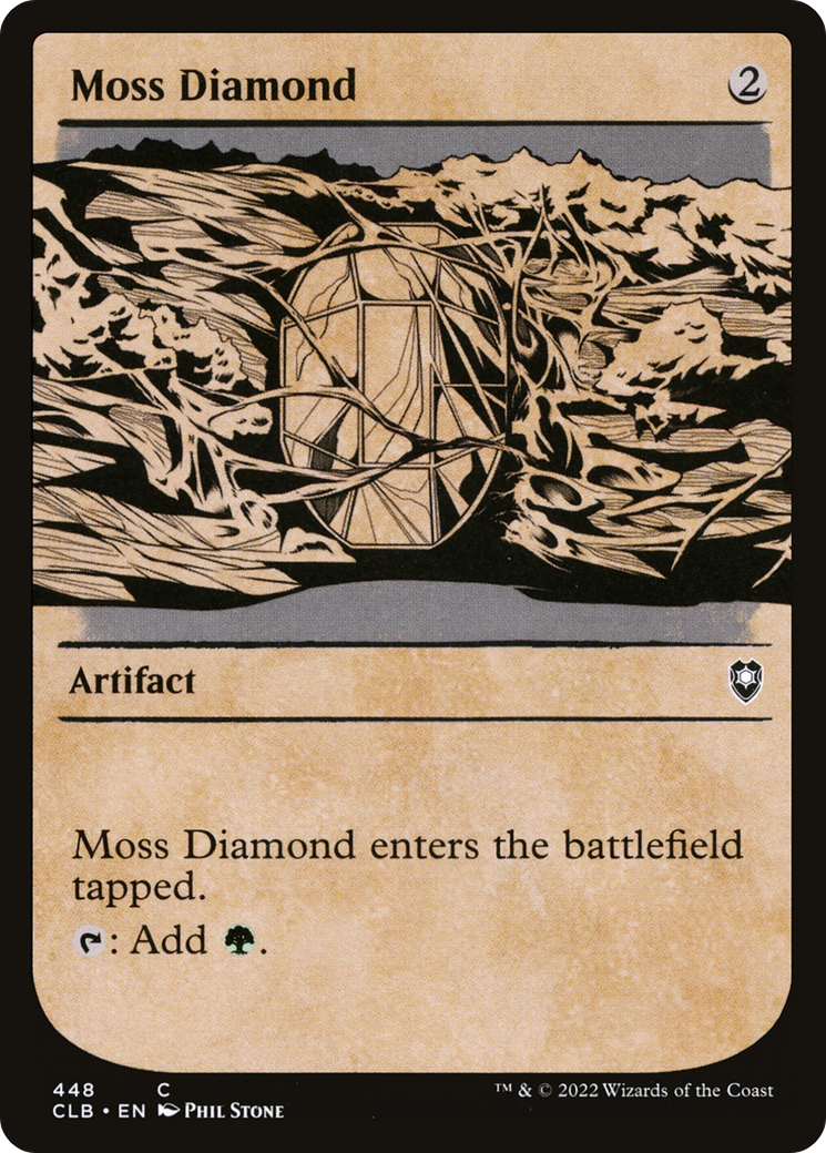 Moss Diamond (Showcase) (CLB-448) - Commander Legends: Battle for Baldur's Gate: (Showcase)