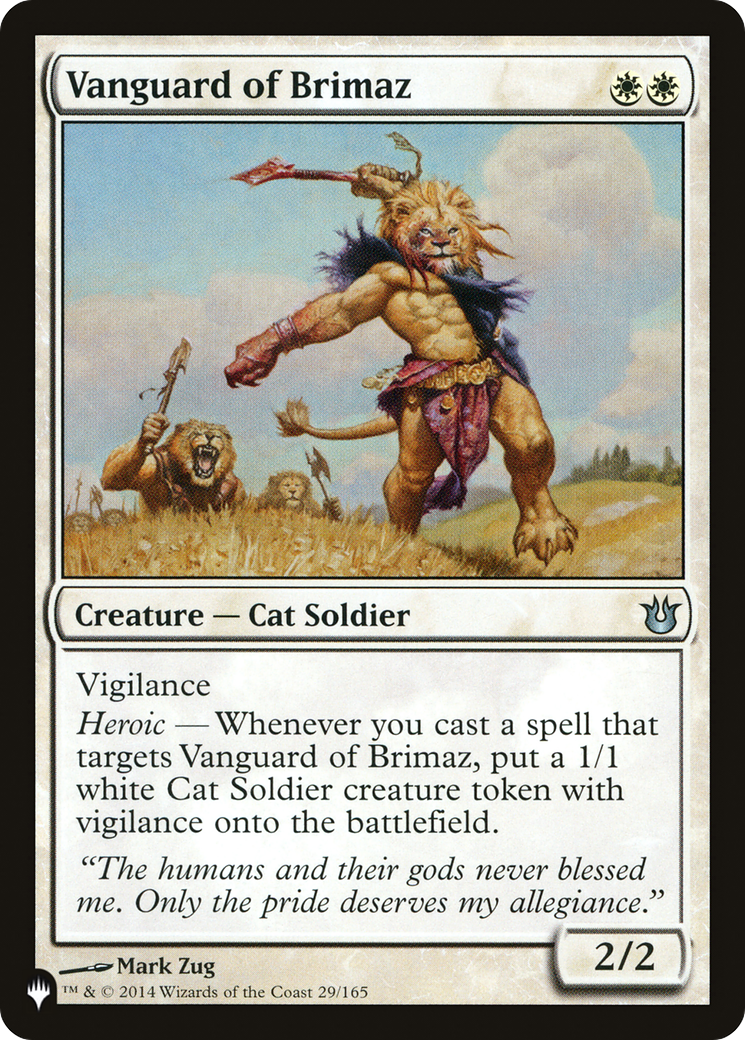 Vanguard of Brimaz (LIST-29/165) - The List
