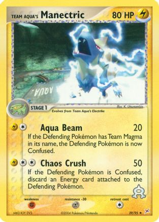 Team Aqua's Manectric - 29/95 [MA - 29/95]