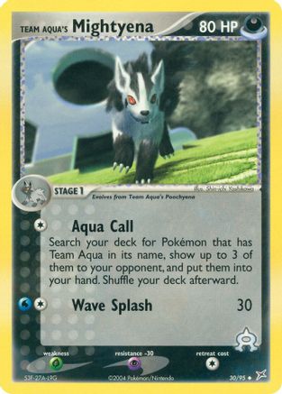 Team Aqua's Mightyena - 30/95 [MA - 30/95]