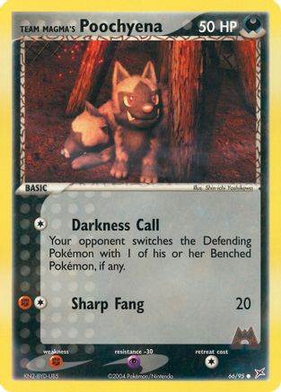 Team Magma's Poochyena - 66/95 [MA - 66/95]