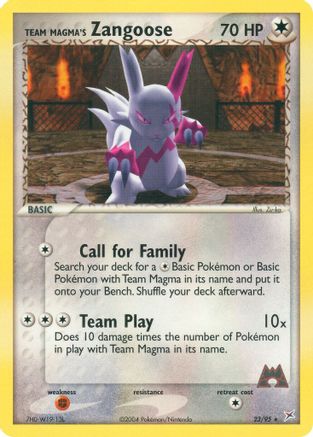Team Magma's Zangoose [MA - 23/95]