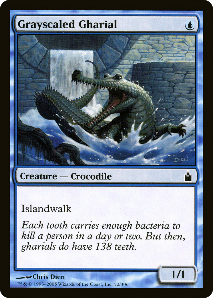 Grayscaled Gharial [RAV - 52]