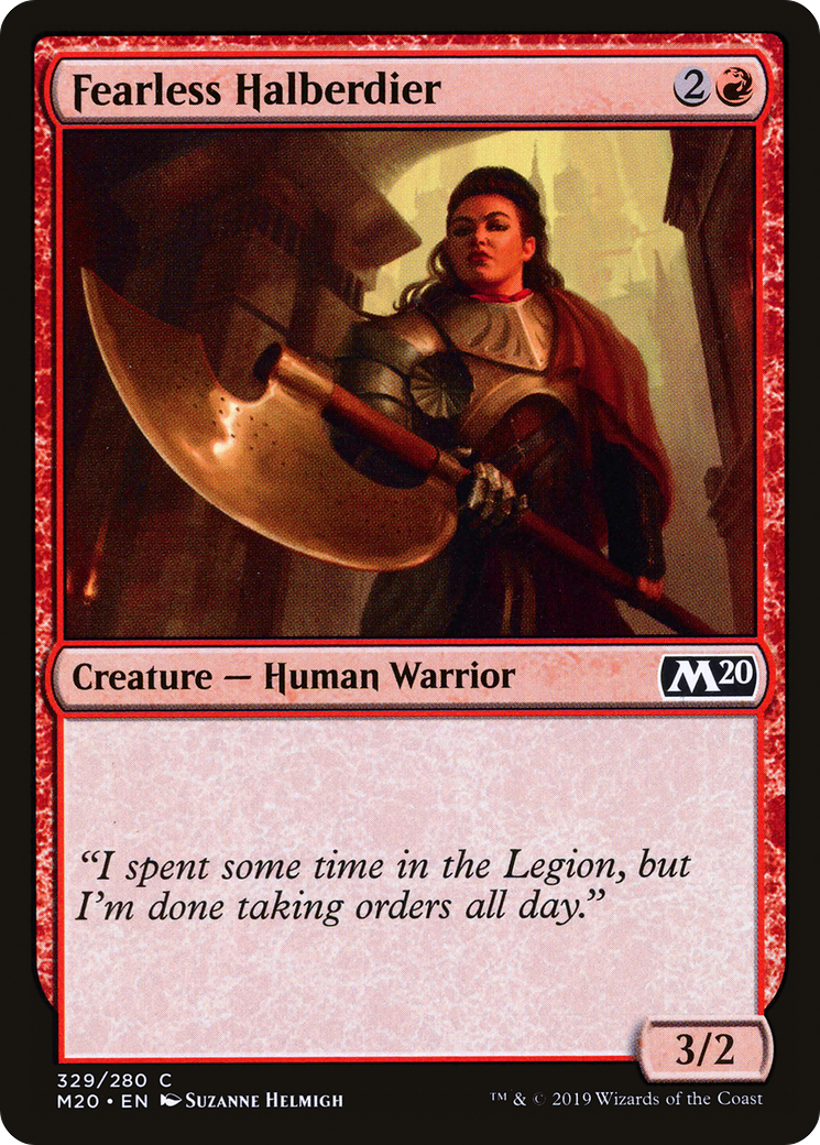 Fearless Halberdier [M20 - 329]