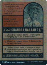 Chandra Nalaar (748) (Autographed) (SLD-748) - Secret Lair Drop: (Full Art) (Borderless) Foil