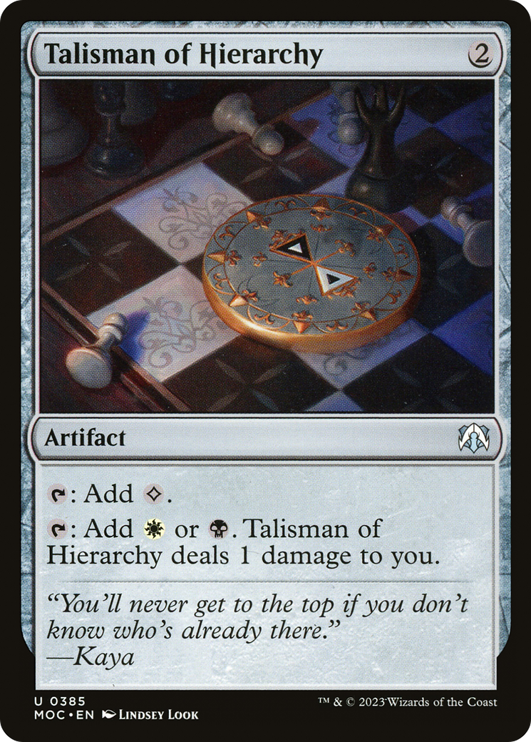 Talisman of Hierarchy [MOC - 385]