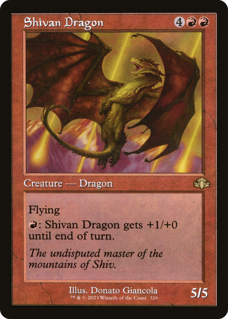 Shivan Dragon (Retro Frame) [DMR - 329]
