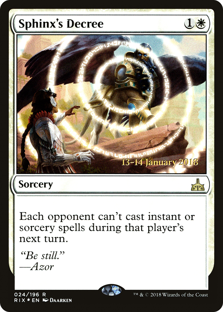 Sphinx's Decree [PRE - 24]