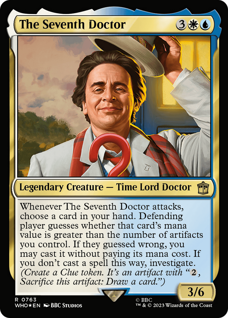 The Seventh Doctor (Surge Foil) (WHO-763) - Doctor Who Foil