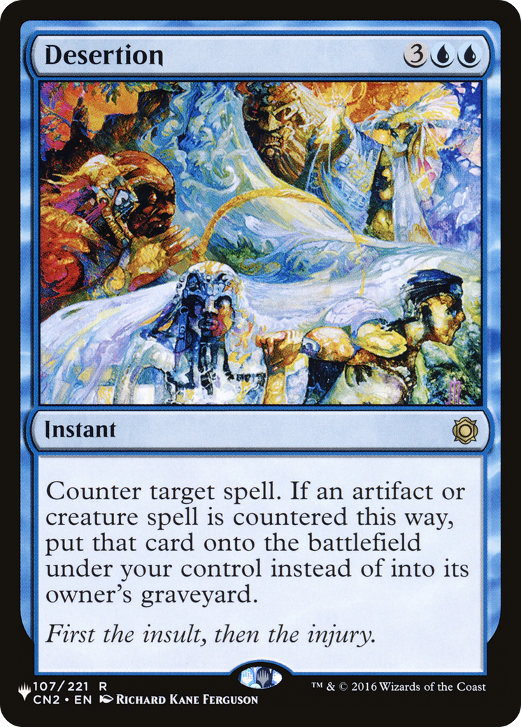 Desertion (LIST-107/221) - The List