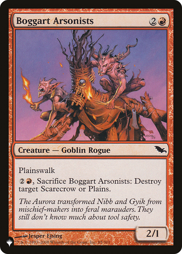 Boggart Arsonists [LIST - 85/301]