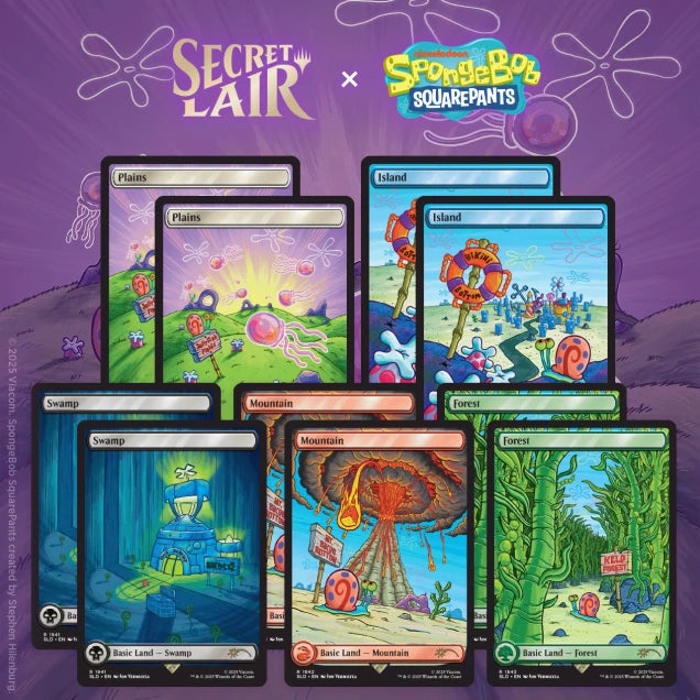 Secret Lair Drop: Our Boss is on Vacation Superdrop: Spongebob Squarepants: Lands Under the Sea - Rainbow Foil Edition [SLD]
