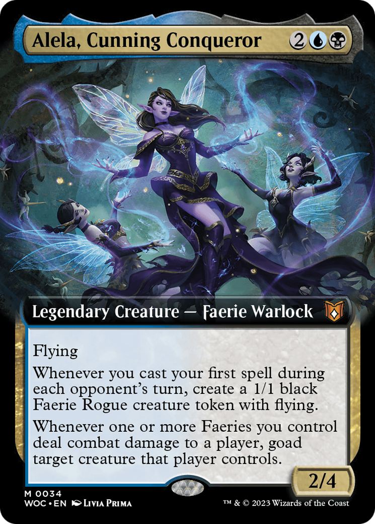 Alela, Cunning Conqueror (Extended Art) [WOC - 34]