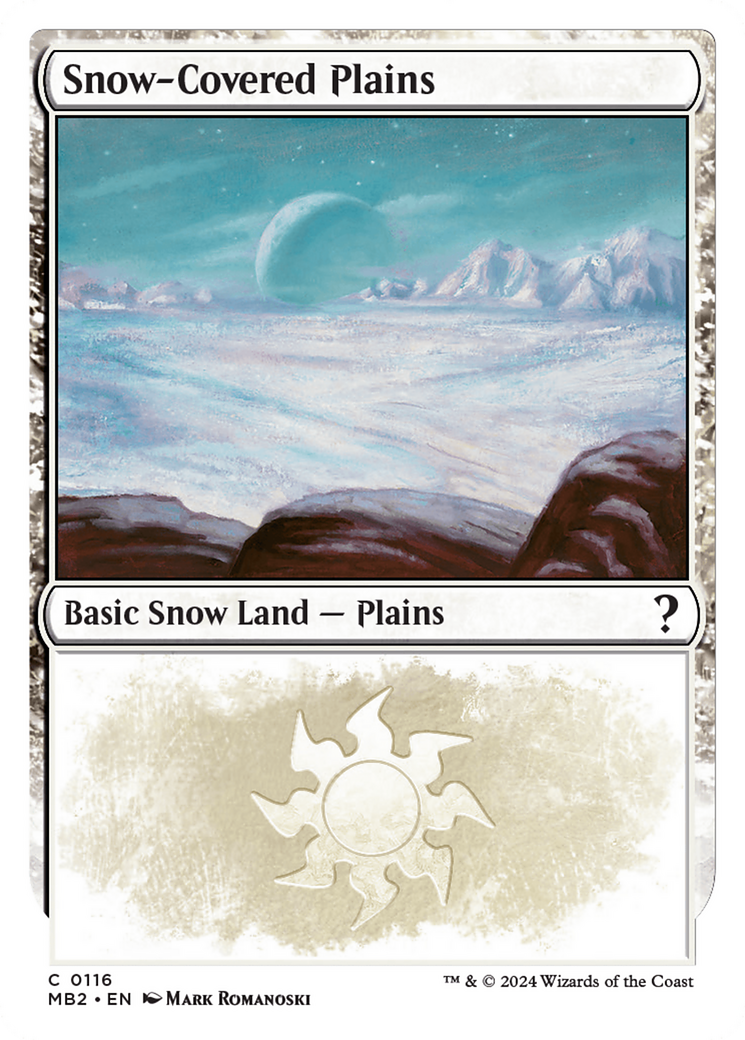 Snow-Covered Plains (White Border) [MB2 - 116]